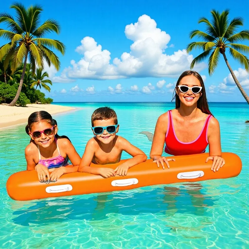 New Foldable Inflatable Floating Sticks With Handles High Buoyancy Float Rods Multiplayer Pool Interactive Game Accessories