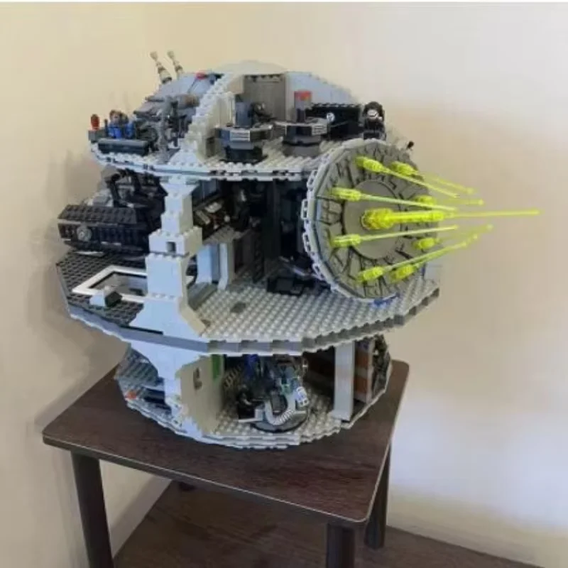 Juguetes calientes UCS bloques de construcción galácticos Death Star Battle III estación modelo 75159 ladrillos gran arma definitiva regalo de cumpleaños