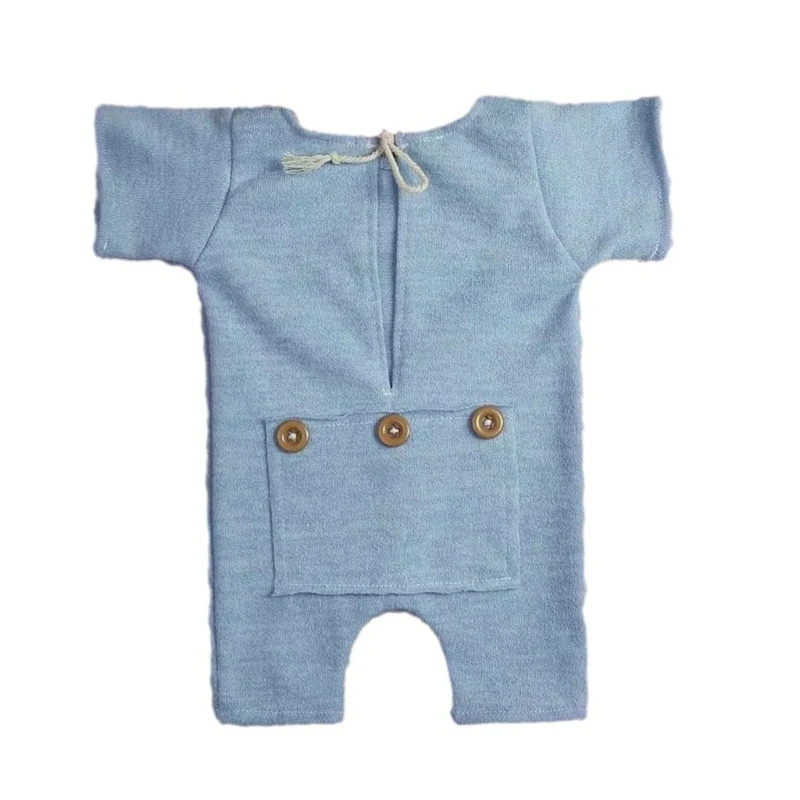 Baby Photo Clothes Short Sleeved Romper Newborn Photo Props OnePiece Jumpsuit Photo Costume Skin-Friendly Infant Outfit
