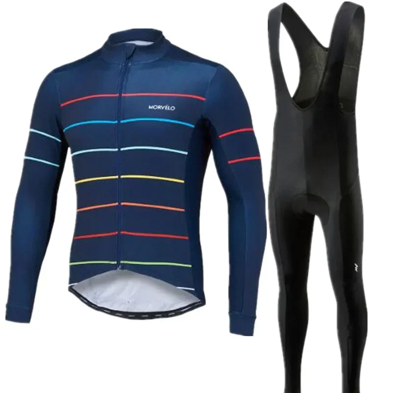 MORVELO 2025 Spring Mens Cycling Long Sleeve Suit Cycling Jersey Mtb Cycling Clothing Bicycle Maillot Ropa Ciclismo Bike Clothes