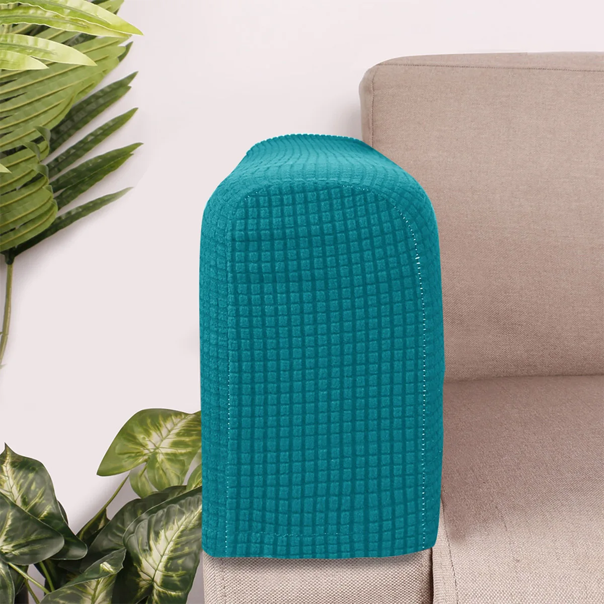 

2pcs Fleece Armrest Cover Comfortable Protector for Sofa Couch Term Use Home Office Decor Simple Style