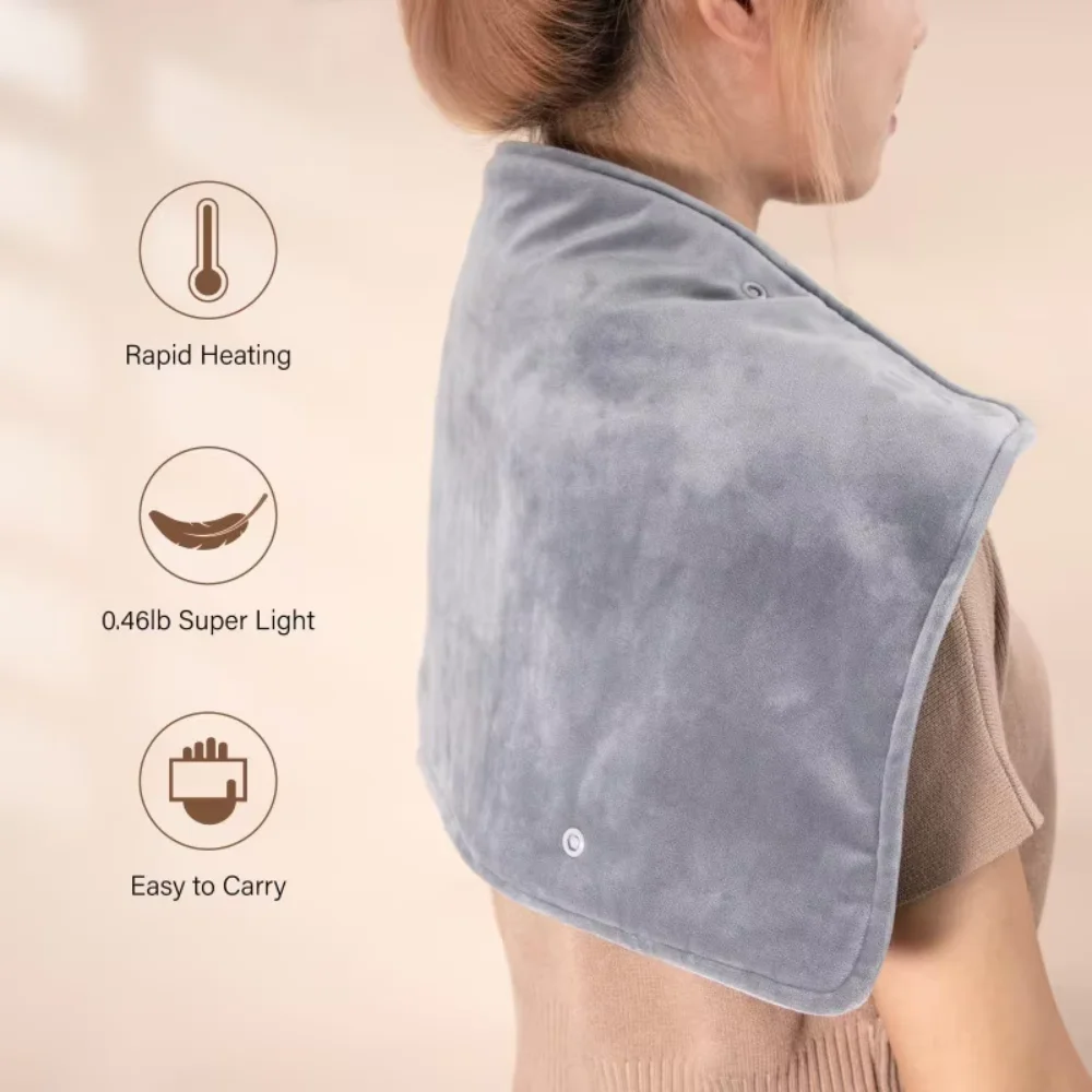 USB Thermostatic Hand Warmer for Winter Office and Home Use Shawl Warm Hands and Legs Short Velvet Fabric Heating Blanket