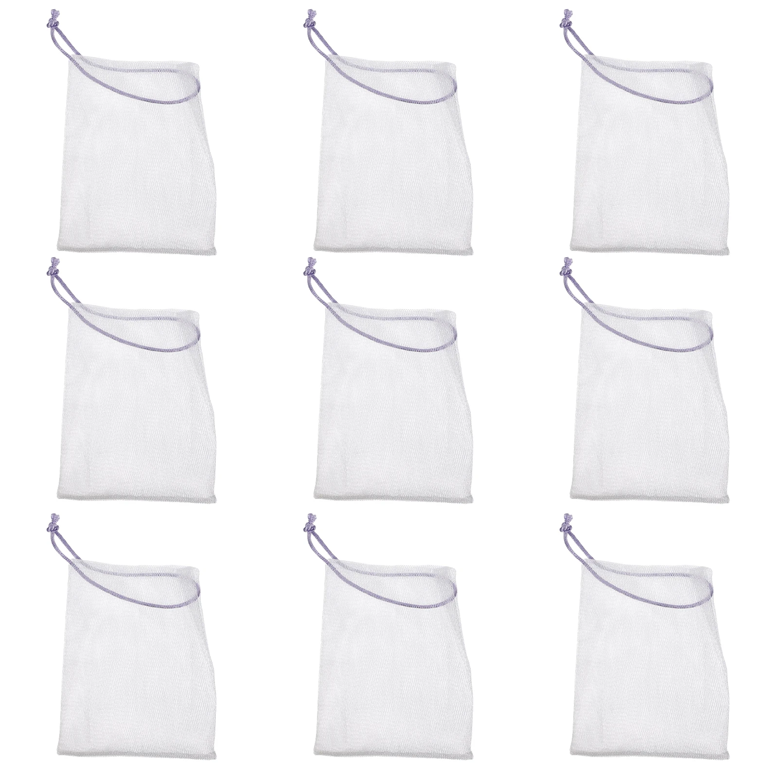 

40pcs Foaming Net Bag Nylon Bubble Maker Pack Tablet Soap Foaming Net Helper Durable Safe Shower Body Touch Wall Hooks