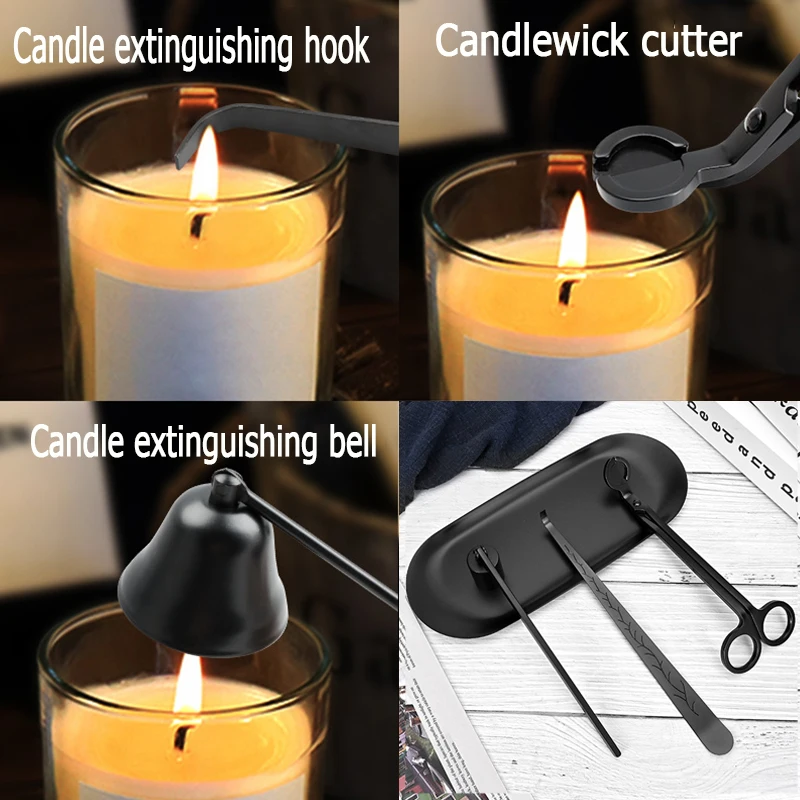 Accessory Wicks Out Steel Extinguish Putting Accessories Tool Long Handle Bell Extinguisher Candle Damper Candle Stainless SB081
