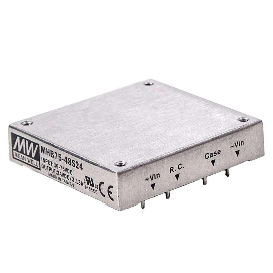 

Mean Well MHB75-48S24 DC-DC Converter - 75W - 36~72V In 24V Out