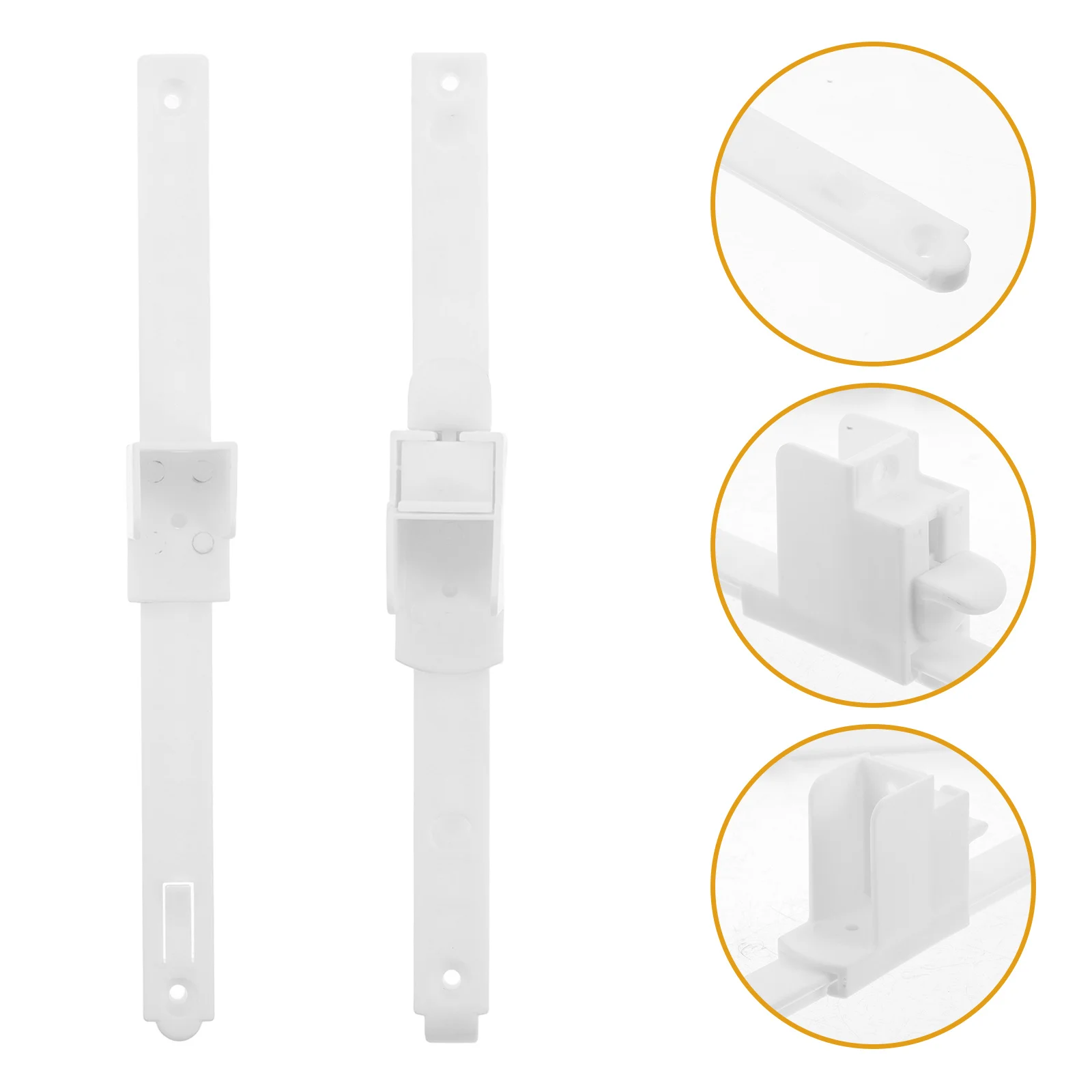 

4Pcs Universal Adjustable Rail Connector Bed Rail Lifter Compatible with Baby Crib Bed Frame Hardware Parts Guide Bar Connector