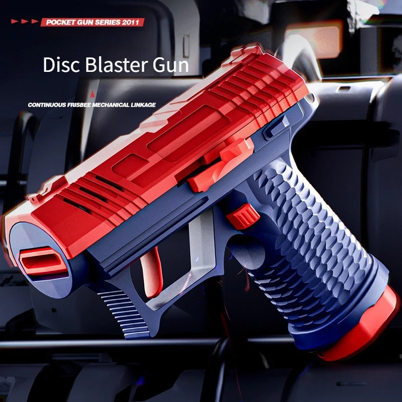 آمنة للأطفال لعبة الصحن الطائر رغوة القرص قاذفة بندقية للرياضة في الحديقة في الهواء الطلق لعبة بلاستيكية تفاعلية بندقية الأولاد هدايا عيد ميلاد