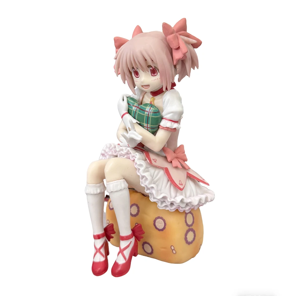 Figura de Aniem de 15CM, Puella Magi Madoka Magica, postura sentada, figura de acción de Madoka, modelo de chica mágica, decoración, estatua, muñecas, juguetes, regalo