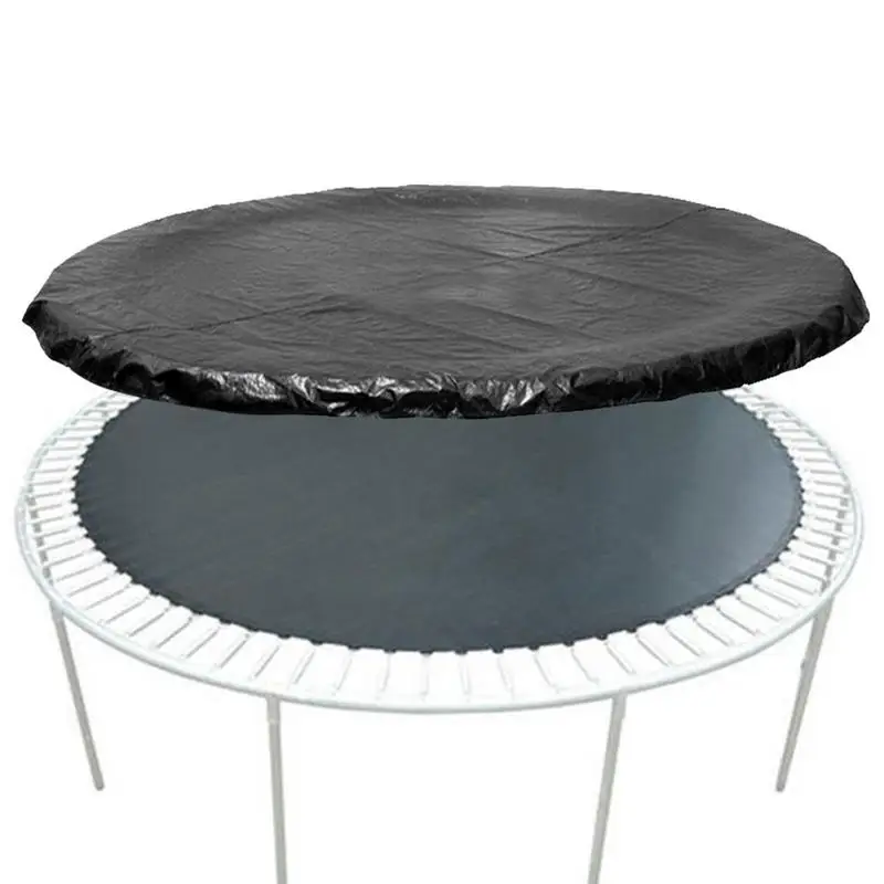 8/10/12/13 Feet Trampolines Cover Rainproof UV Resistant Dustproof Waterproof Wear-resistant Round Trampoline Protective Cover