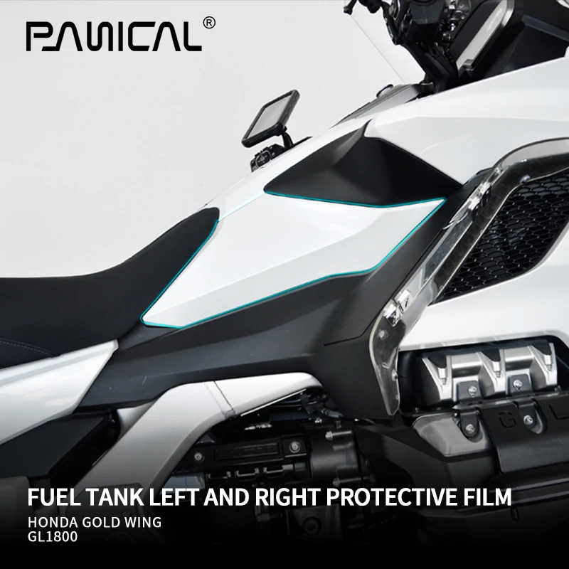 Panical Instrument Membrane Fuel Tank Sticker Headlight Protective Film Sticker Applique For Honda Gold Wing GL1800 F6B 2018+