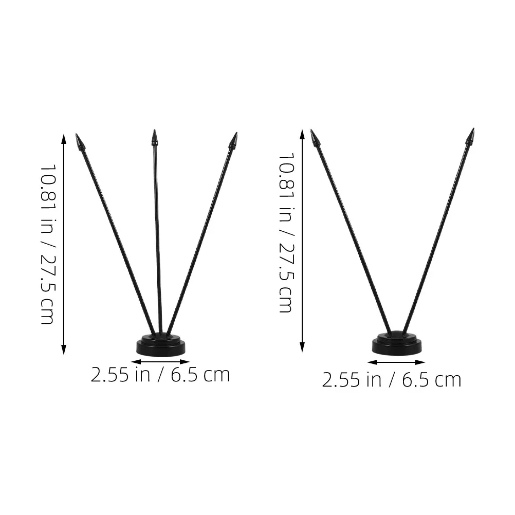 4Pcs Office Indoor Flagpole Base Mini Desk Flag Stand Table Flag Holder Stable Display for Meetings Flagpole Mini