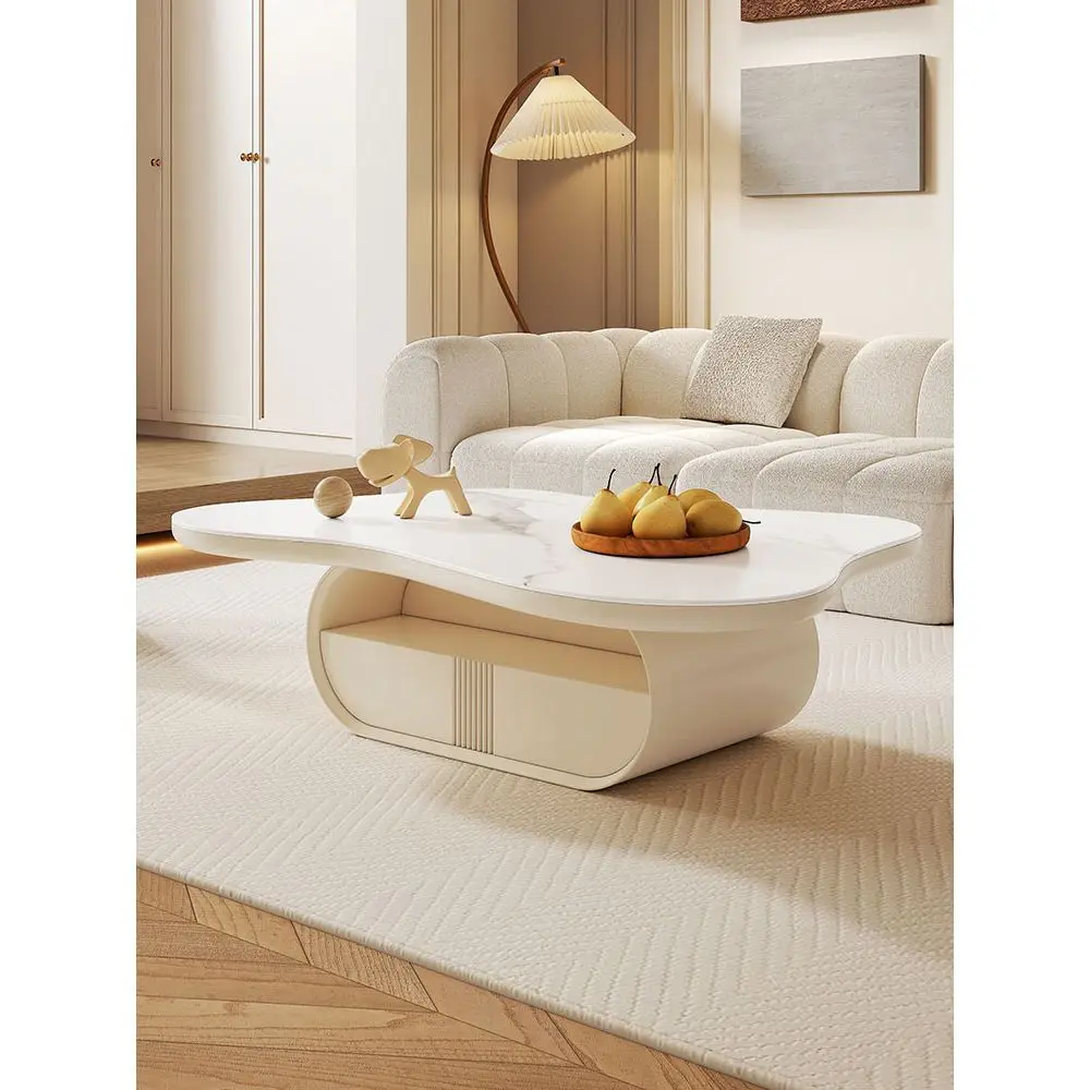

Cream wind cloud coffee table, modern minimalist combination special-shaped, living room