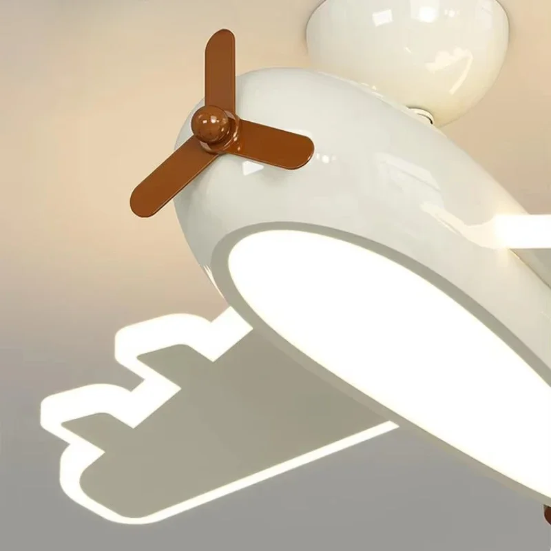 Flugzeug Deckenleuchte Cartoon Kinder Deckenleuchte Kreatives Design Led Weiß Lampe Wohnzimmer Esszimmer Baby Kinderzimmer Zimmer Dekor Lampe – Detail 23