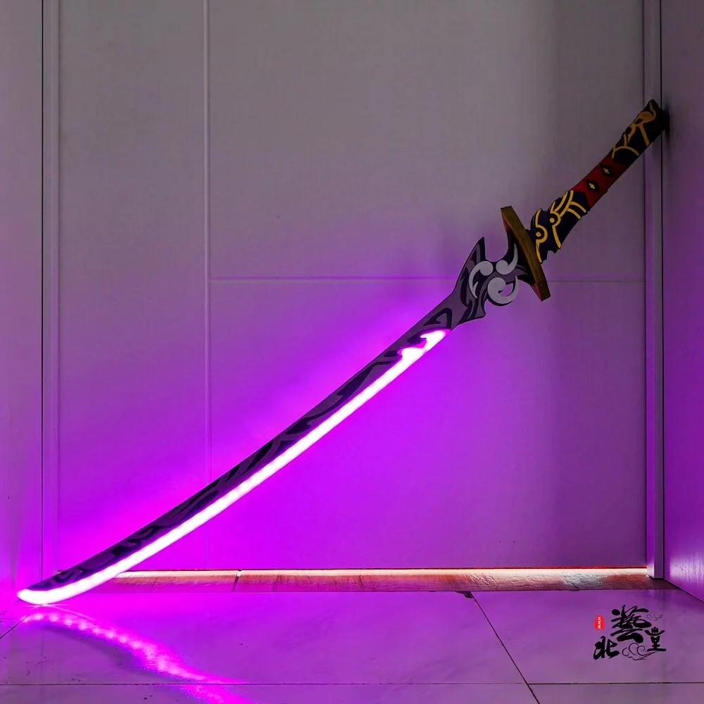 

Kamisato Ayaka Raiden Shogun Genshin Impact Luminous Sword Cosplay Props Halloween Carnival Cosplay Party Props Accessories