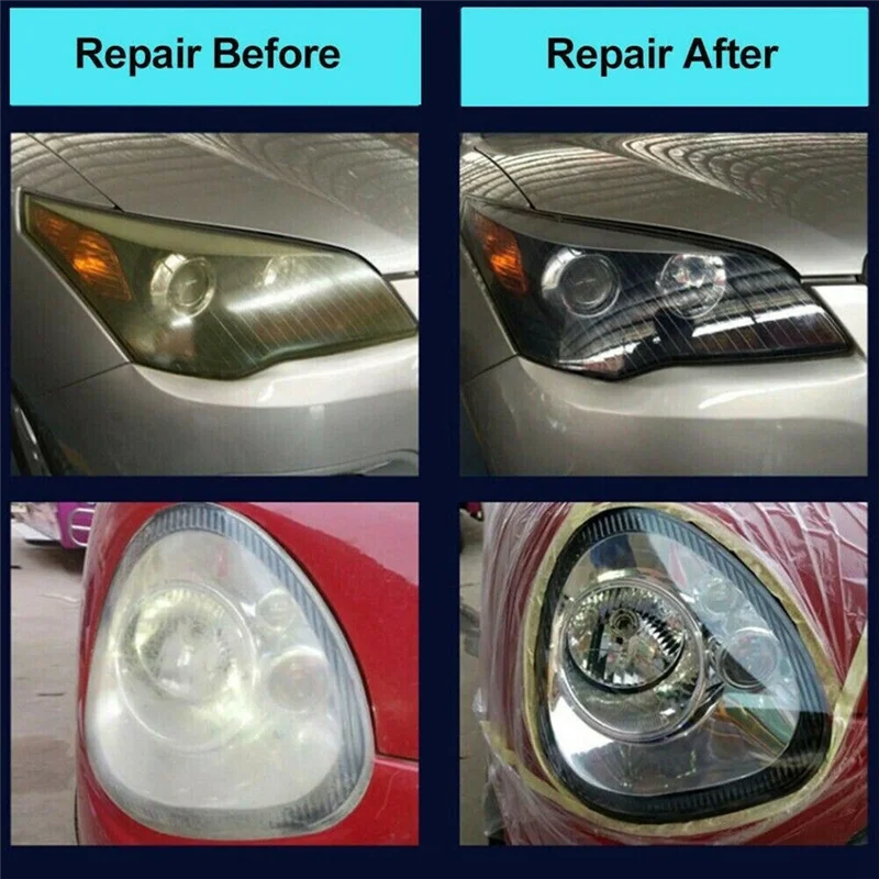 1 Set Car Headlight Refurbished Car Lamp Refurbishment Atomizing Cup Restorer System Polishing Repair Tool Clear