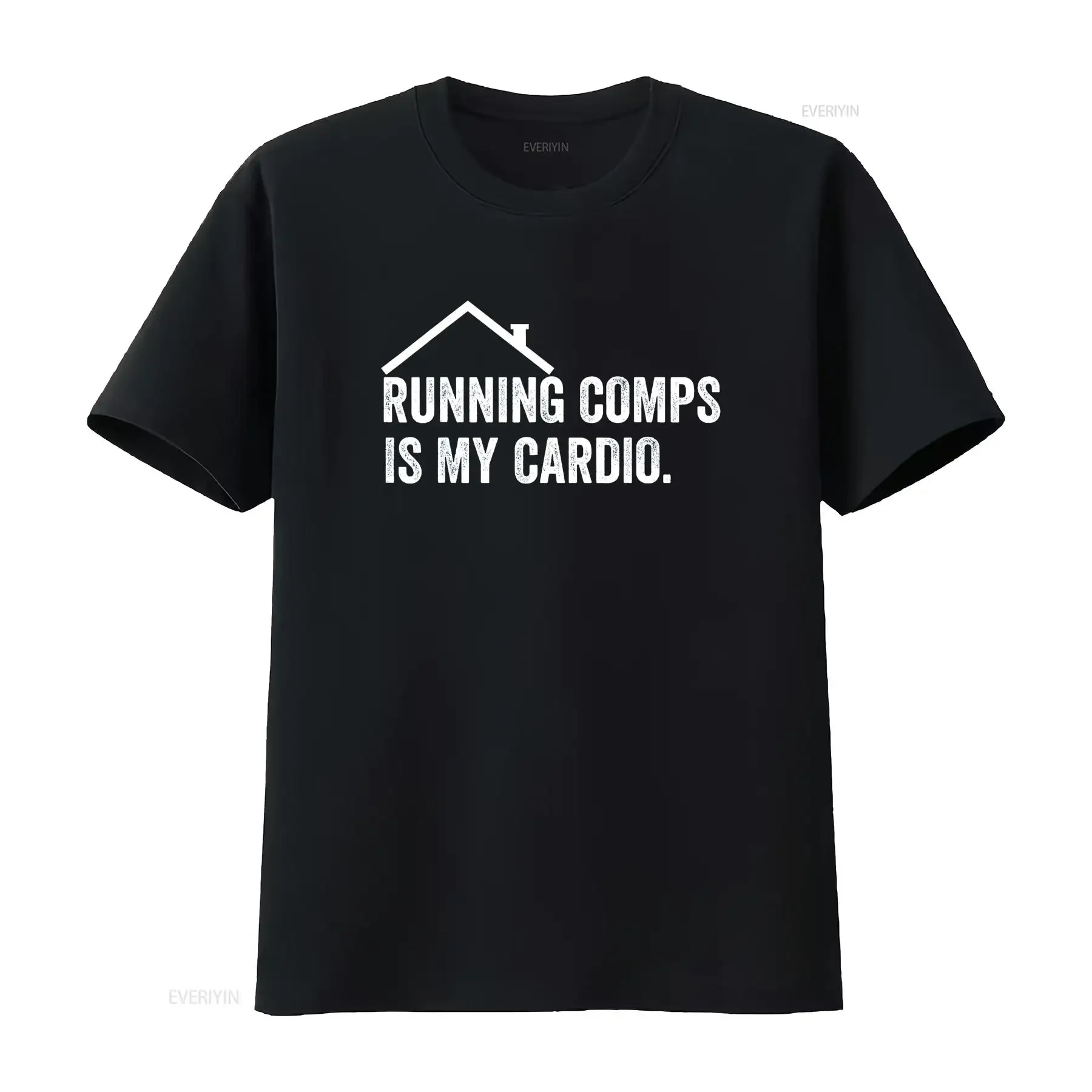 Funny Running Comps Is My Cardio Realtor Apparel T Shirt vintage Washed streetwear fashion graphic Stylish Stretched Soft