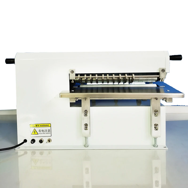 Electric Leather Slitter  Desktop Non-woven Fabric Slitting Machine 12 Inch Multi-Purpose Slitting Machine 220V