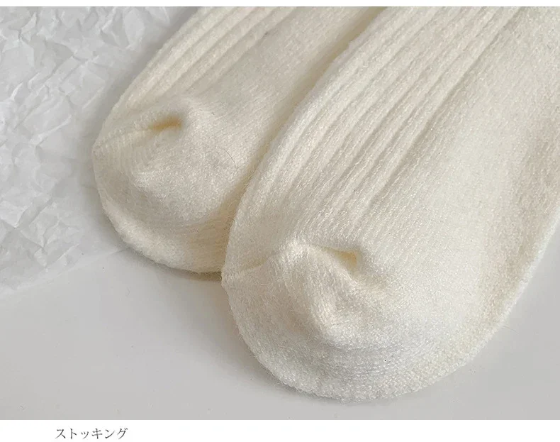 1-5 أزواج جوارب من الصوف. النساء الشتاء الكشمير الدافئة سميكة منتصف أنبوب جوارب من الصوف. العصرية كعب فروي الصلبة سيدة الثلوج التمهيد الجوارب