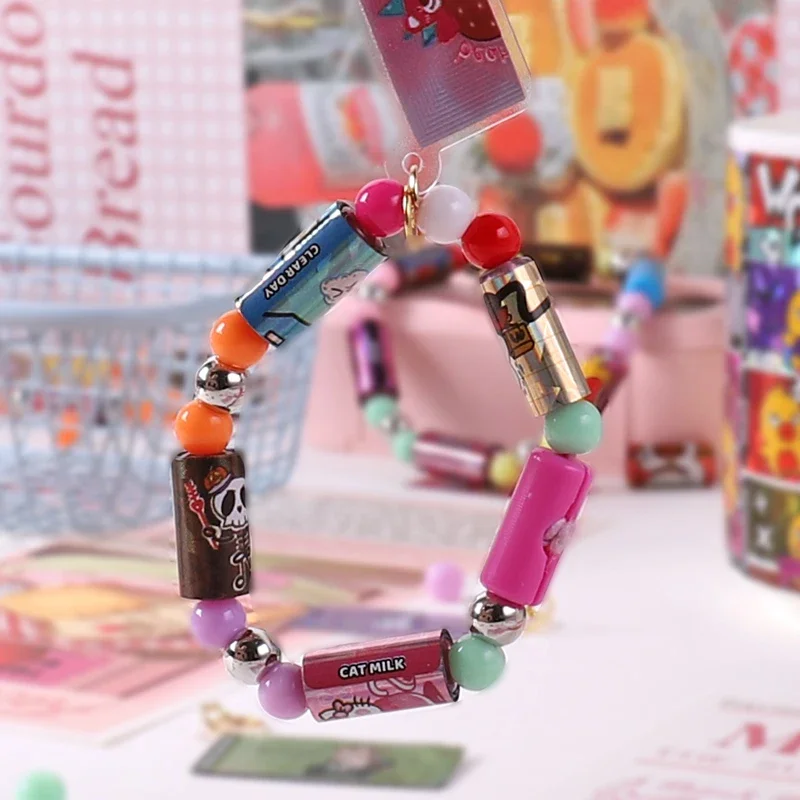 80/160 قطعة الساخن بيع الاطفال ألعاب أطفال ملصقات لطيف الإبداعية الملونة سوار مضحك القرطاسية عصا رولز هدية للفتيات