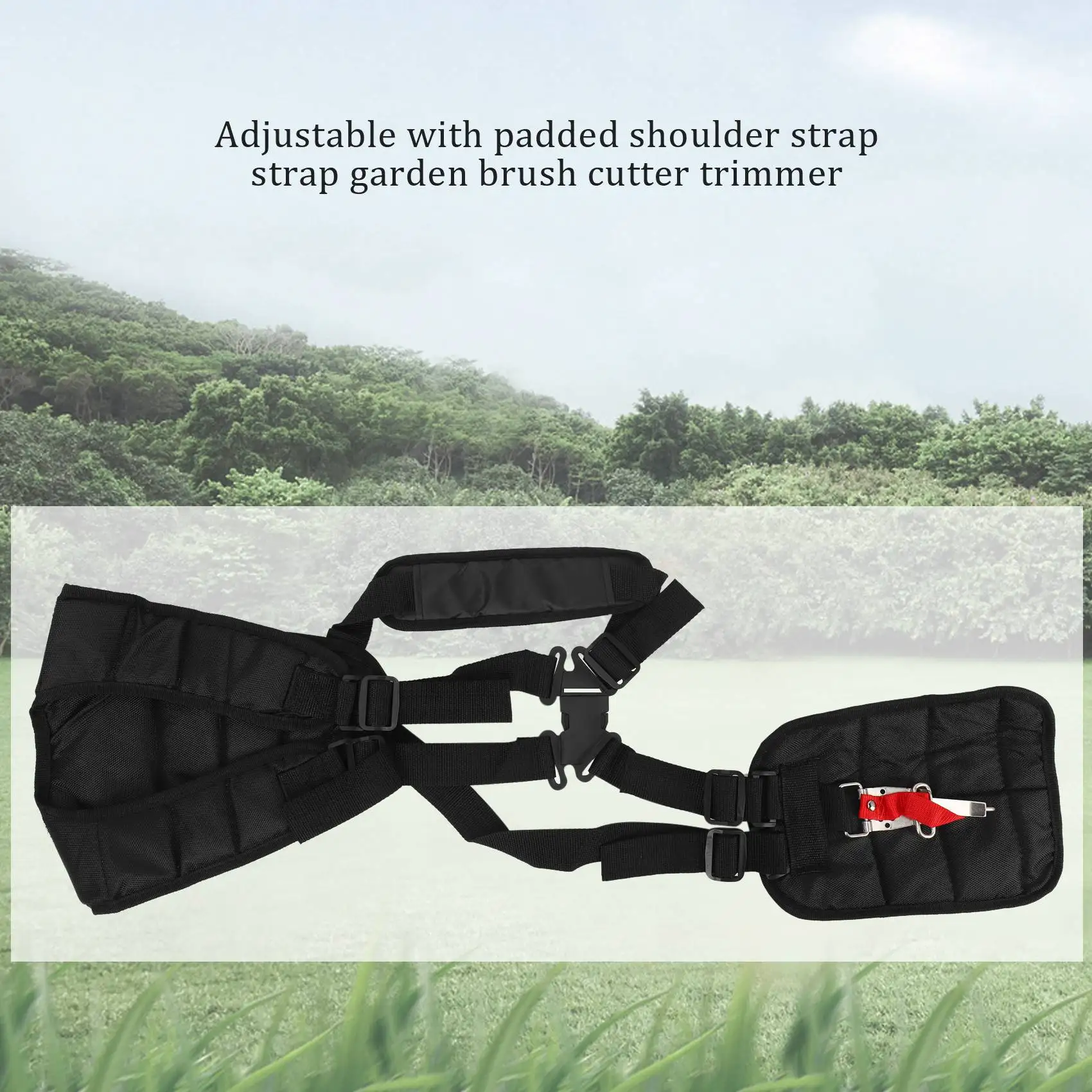 Adjustable Padded Shoulder Harness Strap Garden Brush Cutter Trimmer Strimmer