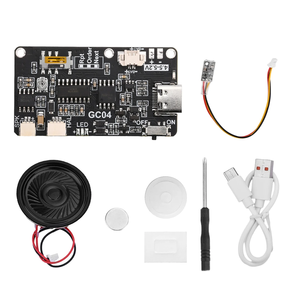 GC04 Recording Greeting Card Mechanism MP3 Downloadable Voice Module Creative Gift Box Christmas & Birthday Cards Music Cover