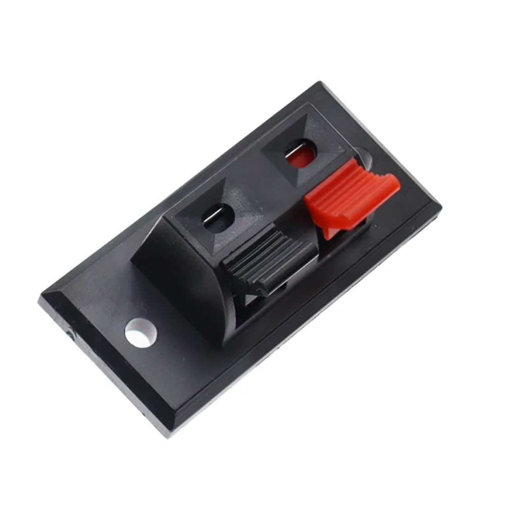 5PCS Plastic 2 Positions Connector Terminal Push In Jack Spring Load Audio Speaker Terminals Breadboard Clip