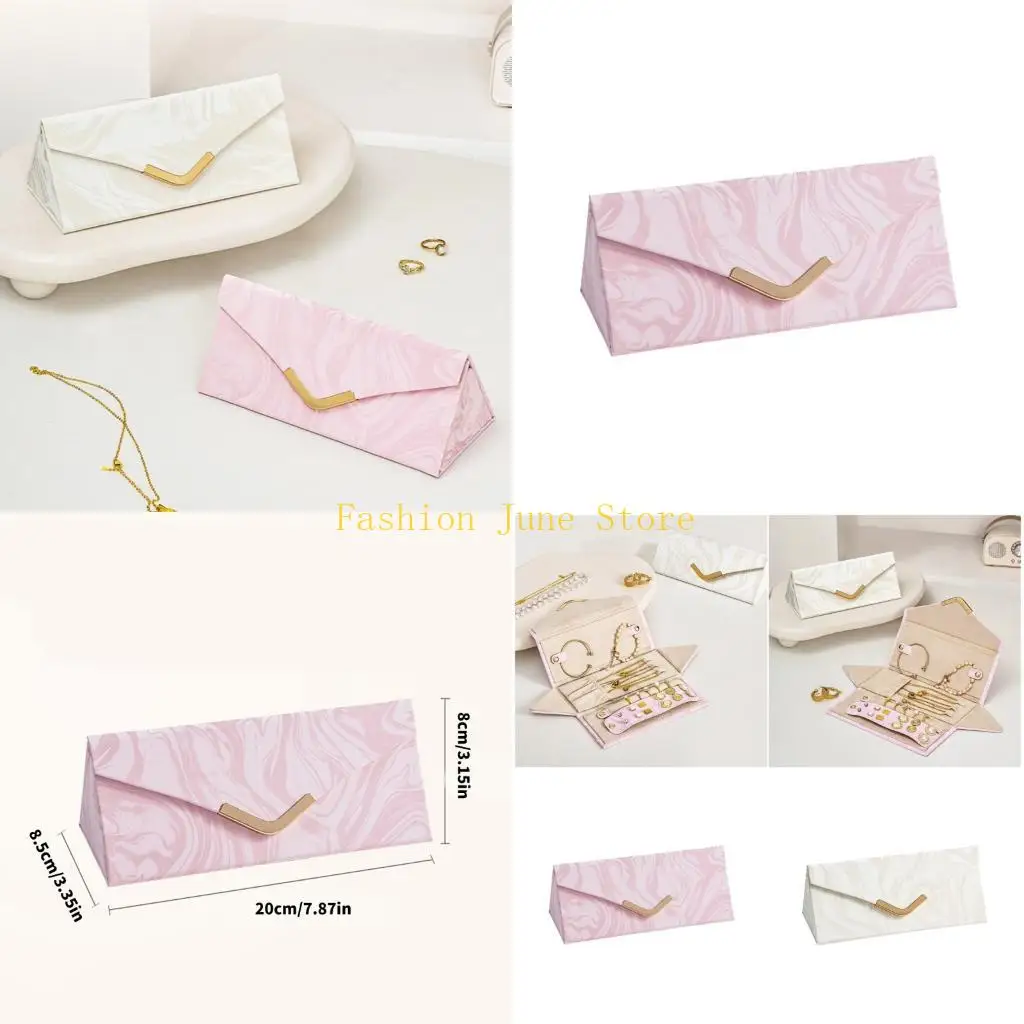 

N5KA Тонкая складная шкатулка для хранения очков, водонепроницаемый дизайн, компактный защитный чехол для хранения очков для