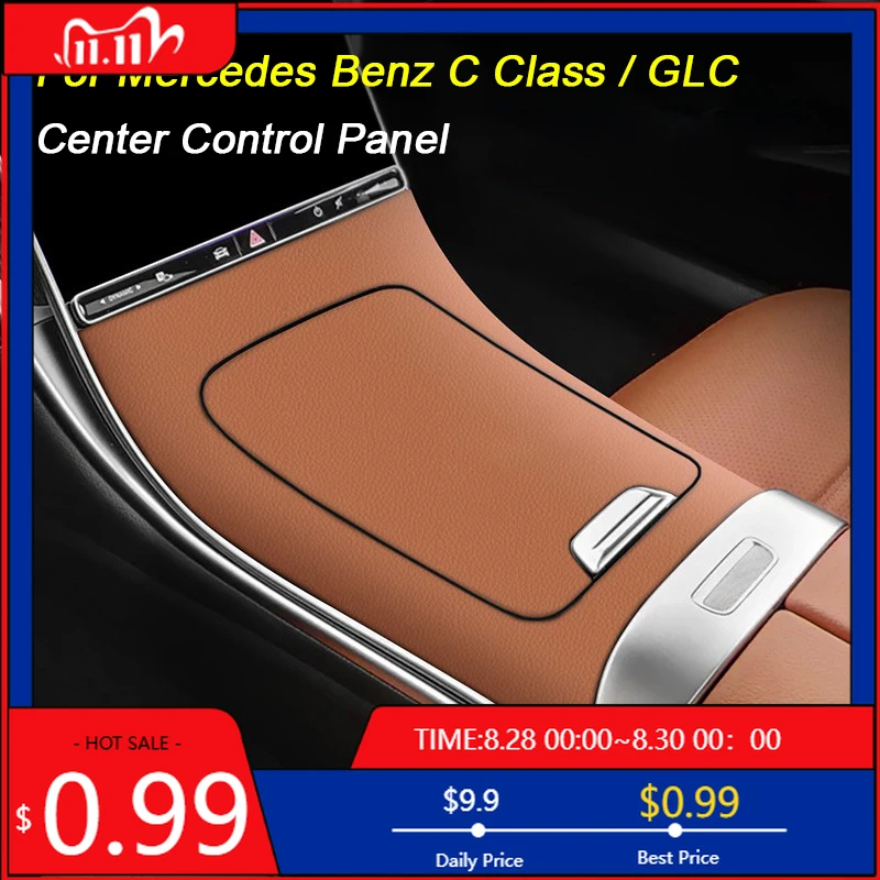 

Interior Stickers For New Mercedes Benz C GLC W206 X254 2022 2023 2024 2025 Leather Car Under-screen Center Control Storage Flip