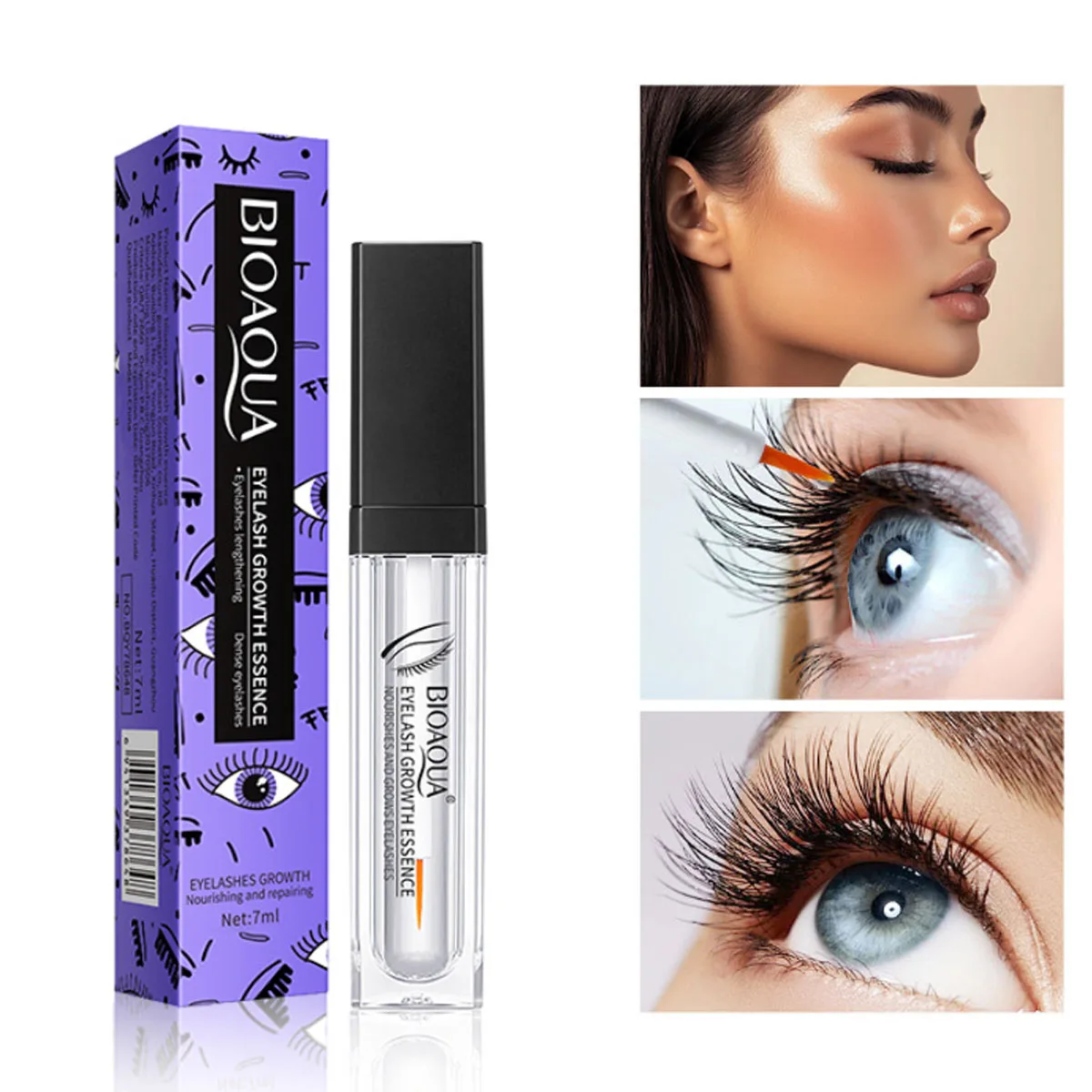 1/10PCS Líquido para el Crecimiento de Pestañas con Ingredientes Naturales, Rizador de Pestañas, Hidratante, Cuidado Suave, Esencia No Irritante, Regalo
