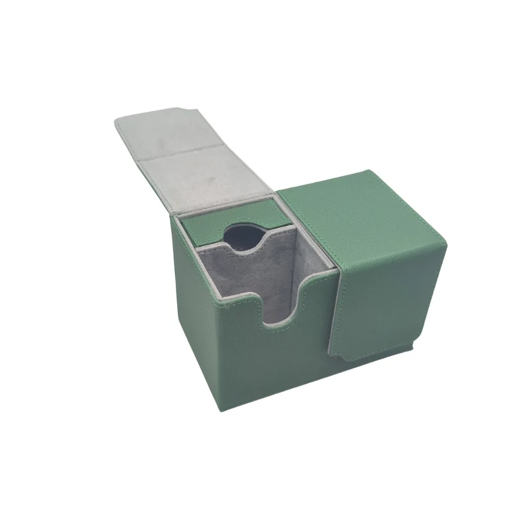 صندوق بطاقات من جلد البولي يوريثان، درج مزدوج الكفة، صندوق تخزين بطاقات مربعات، مجموعة بطاقات على شكل درج PTCG Pok é mon، لعبة متعددة الوظائف