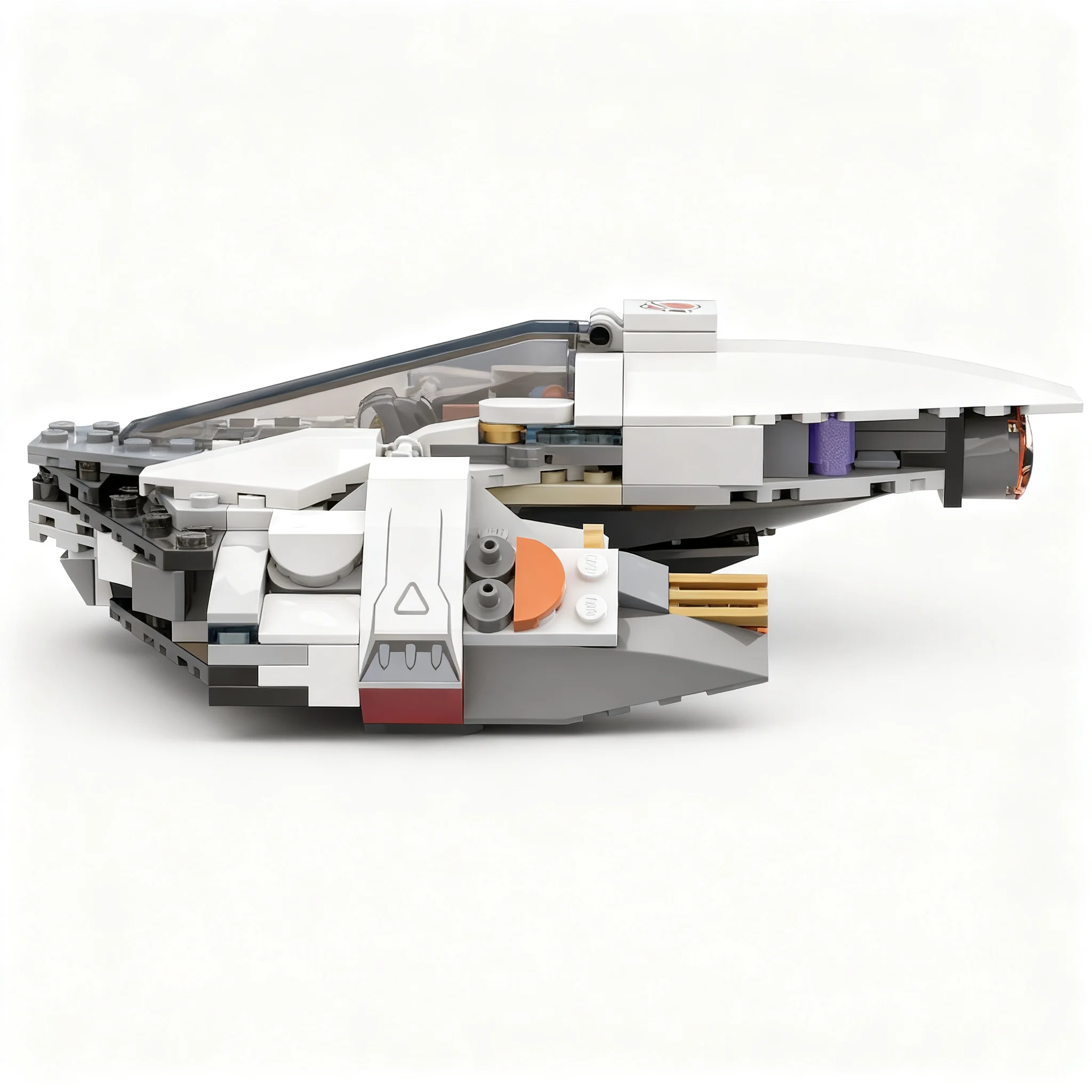 224pcs MOC City Space Galaxy Scout Ship Model Building Blocks Christmas Gift Toy Idea DIY Collection Assemble Creative Education