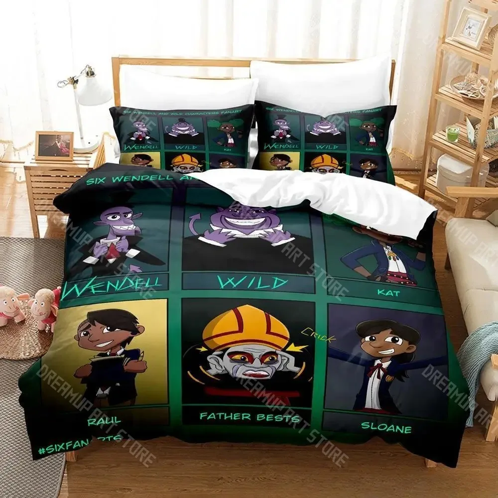 3D Printed Wendell Movie Wild Comedy Bedding Set for Boys Girls Duvet Cover Pillowcase Twin Queen King Full Single Double Sizes