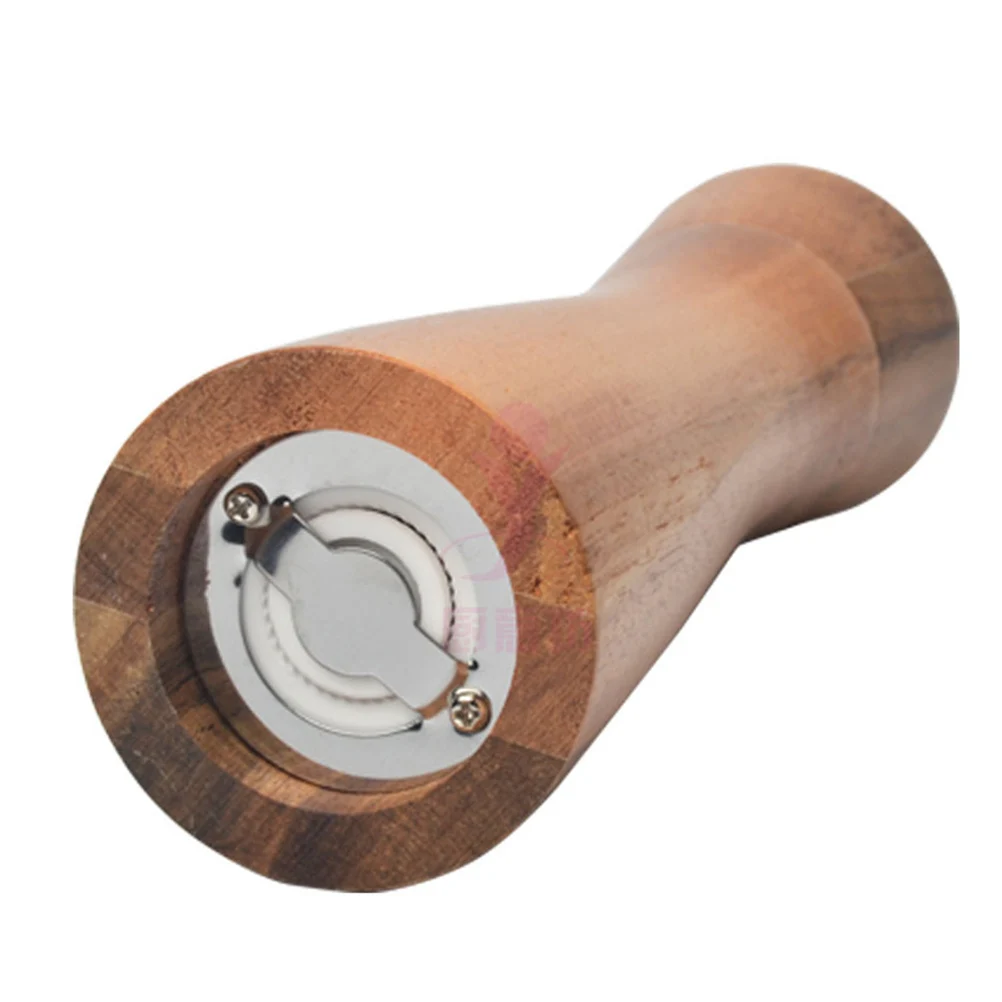 

1Pcs Pepper Mill Grinder Wooden Ceramic Topper Manual Kitchen Tool for Pepper Cumin Salt Grinding Portable Eco Friendly