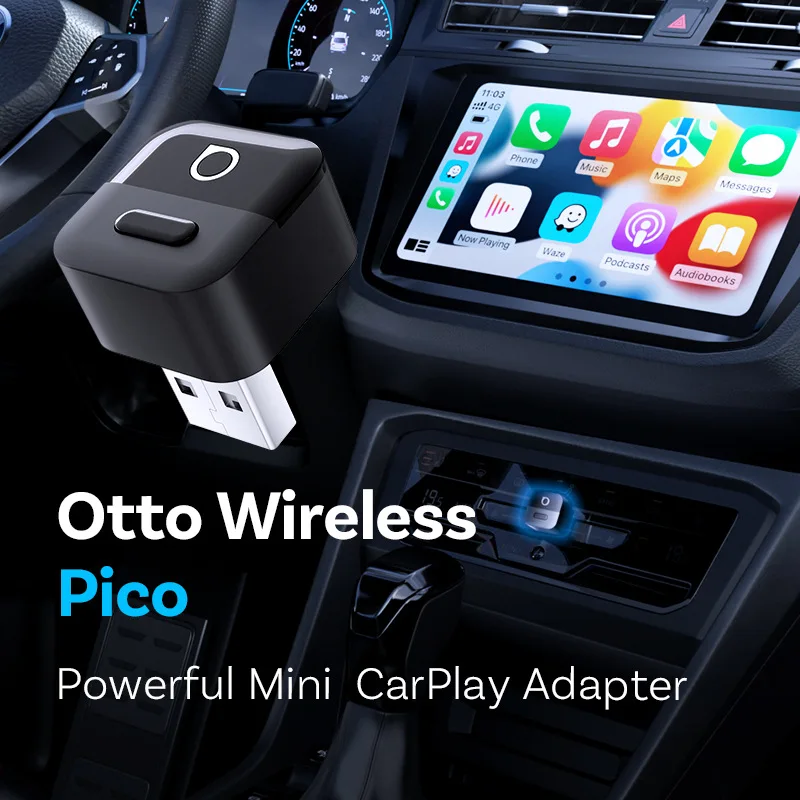 Cross-border wirelesscarplayModule wireless adapter2in1Android car connectivity boxAutocarplay