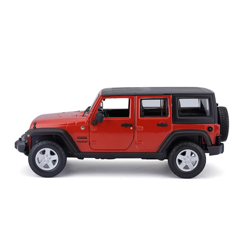 In Stock Maisto 1:24 2015 Jeep Wrangler Unlimited Alloy Miniature Diecast Model Jeep Wrangler Modifying Car Toys Christmas Gift