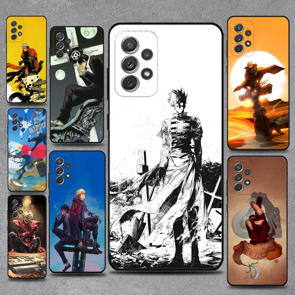 

HOT ANIME Trigun FUNDA Phone Case For Samsung S25,S24,S21,S22,S23,S30,Ultra,S20,Plus,Fe,Lite,Note,10,9,5G Black Cover
