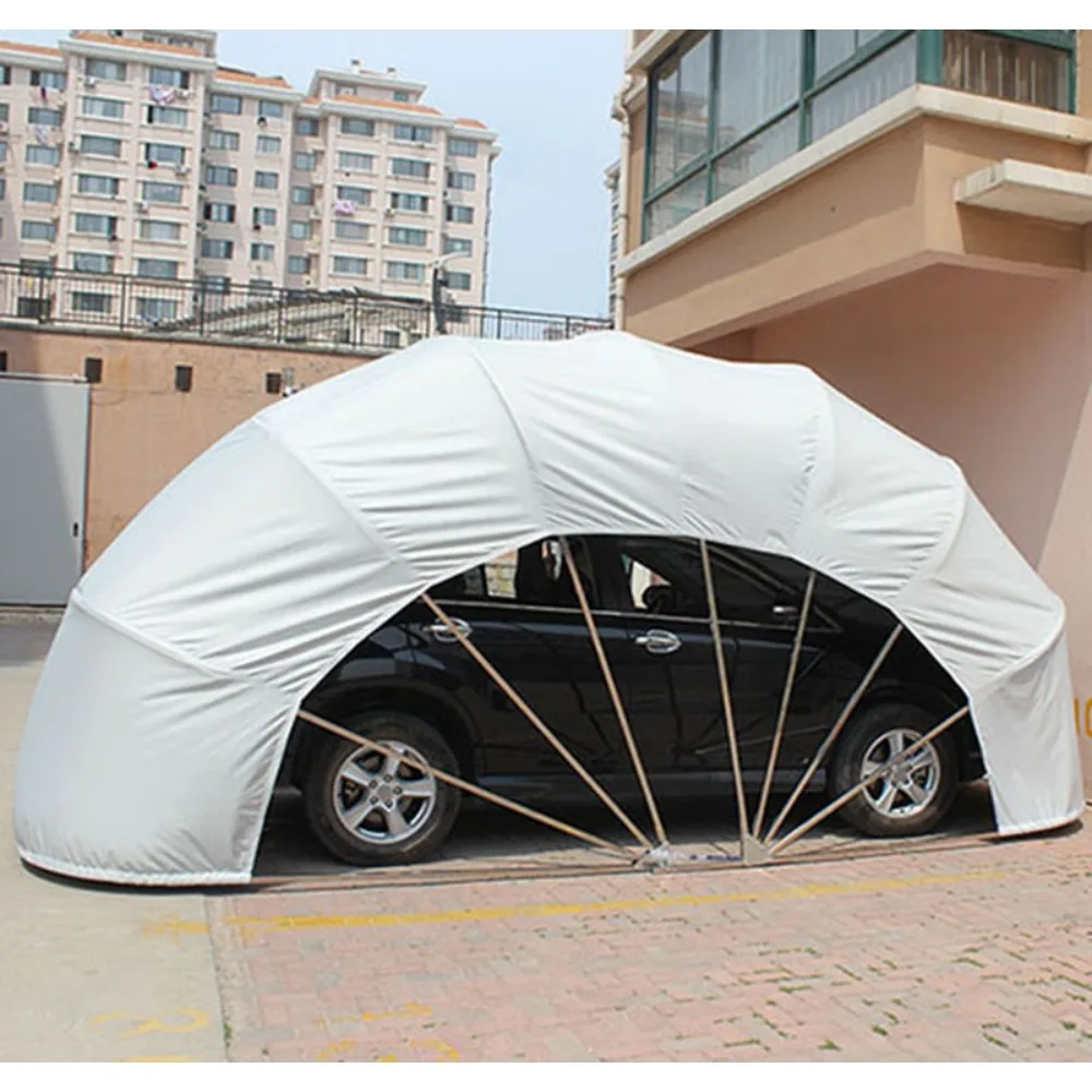 Autohome Outdoor 6 Meter Semi Automatic Mobile Carport Stainless Steel Folding Car Parking Shed Home Rain and Snow Protection