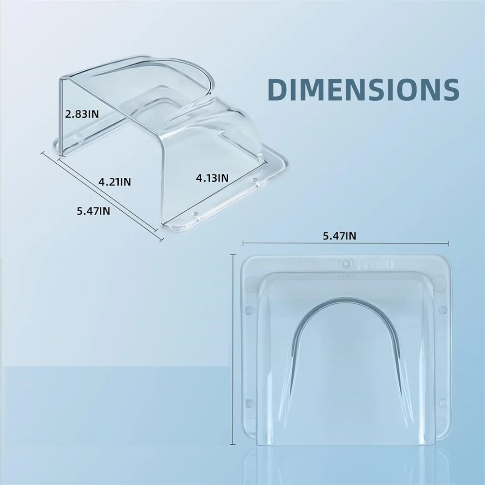 Clear Polycarbonate Rain Cover for FOR Doorbell Card and Entry Management System to Support All-Weather Usability