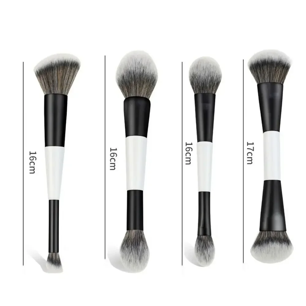 Pincel facial de contorno f4 de ponta dupla, alta cobertura, multiuso, sombra, corretivo, cosméticos, beleza, maquiagem