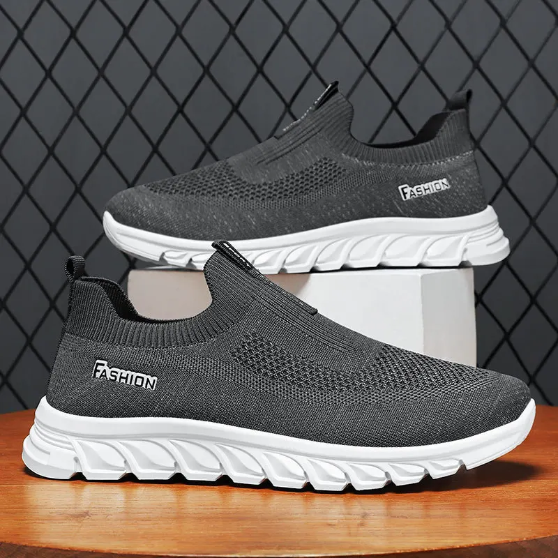 Men's 2024 Summer New Single Shoes One Step Soft Sole Lazy Shoes Breathable and Comfortable Sports and Casual Shoes