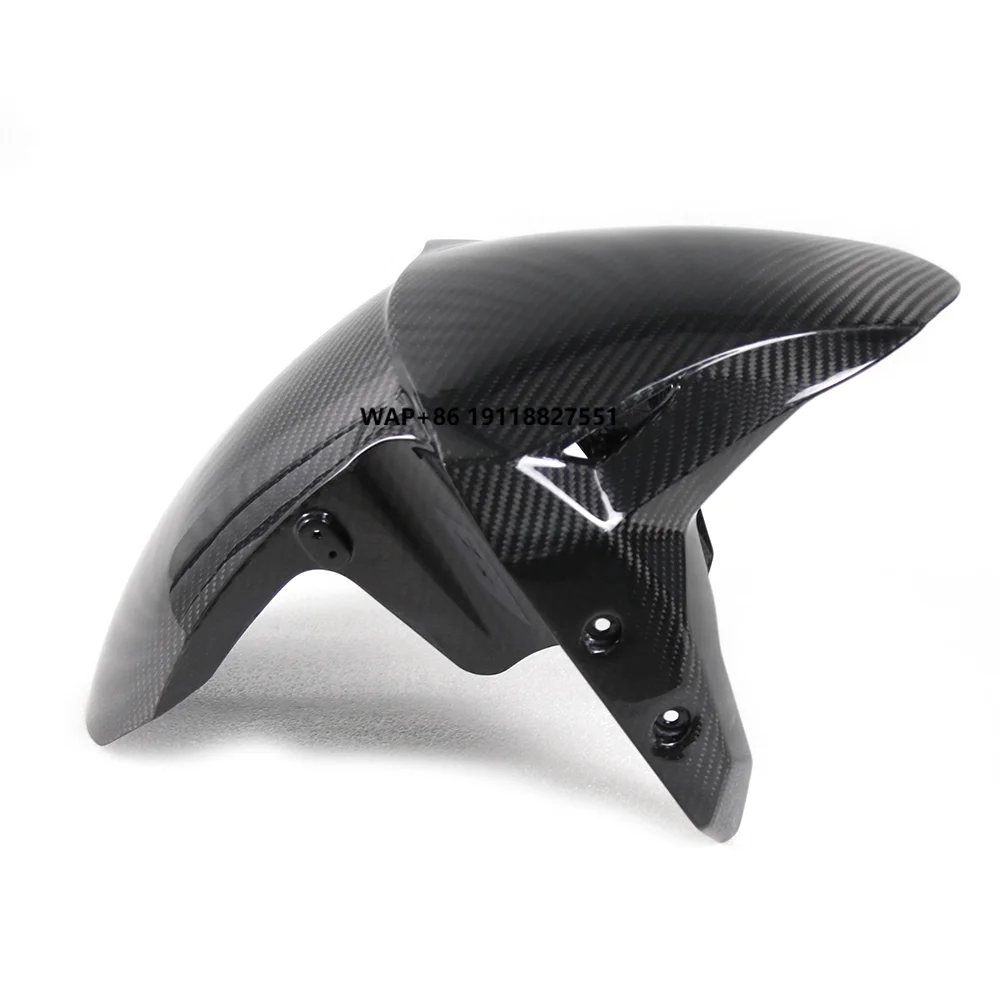 

For ZX25R ZX 25R 2020-2021 3K Carbon Fiber Motorcycle Front Fender Splash Mud Dust Guard Mudguard