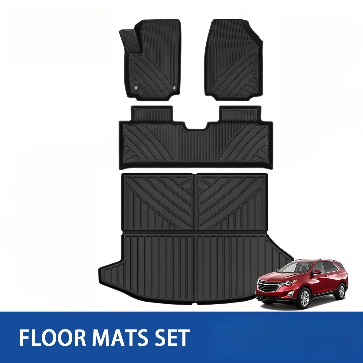 

Комплект всепогодных ковриков для салона и багажника из ТПЭ для Chevrolet Equinox 2025-2026