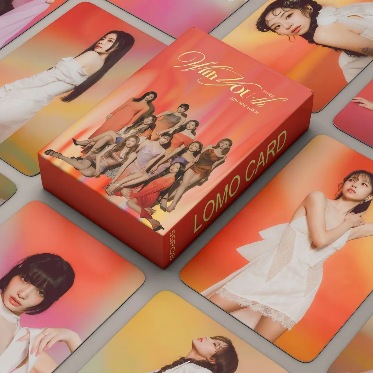 K-POP twice 13th mini album With YOU-th LOMO card postcard photocard image 2