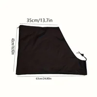 Black Outdoor Portable Vacuum Bag with Drawstring Closure for Large-Capacity Leaf Blower Storage Bag, 1 Pc 4