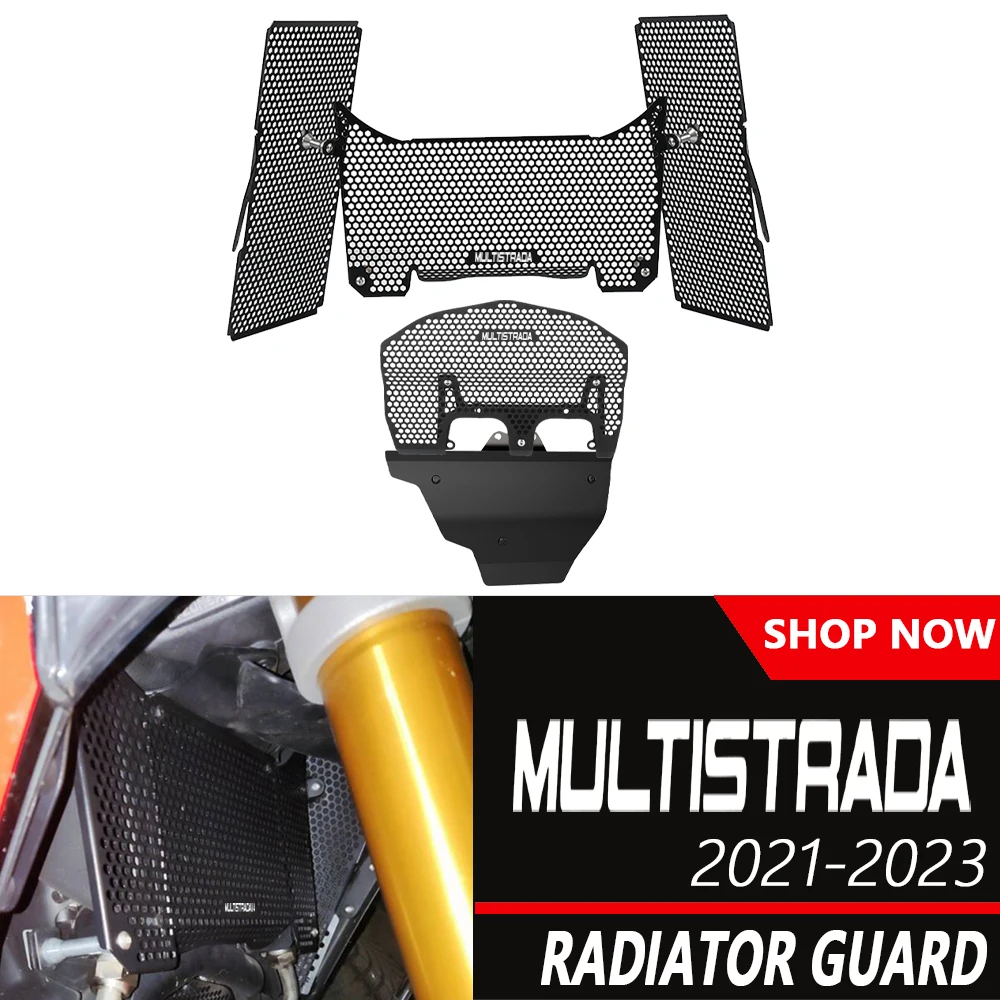 For Ducati Multistrada V4 S Sport 2021-2022-2026 Peak Motorcycle Radiator Grille Oil Cooler Engine Cylinder Head Guard Protector