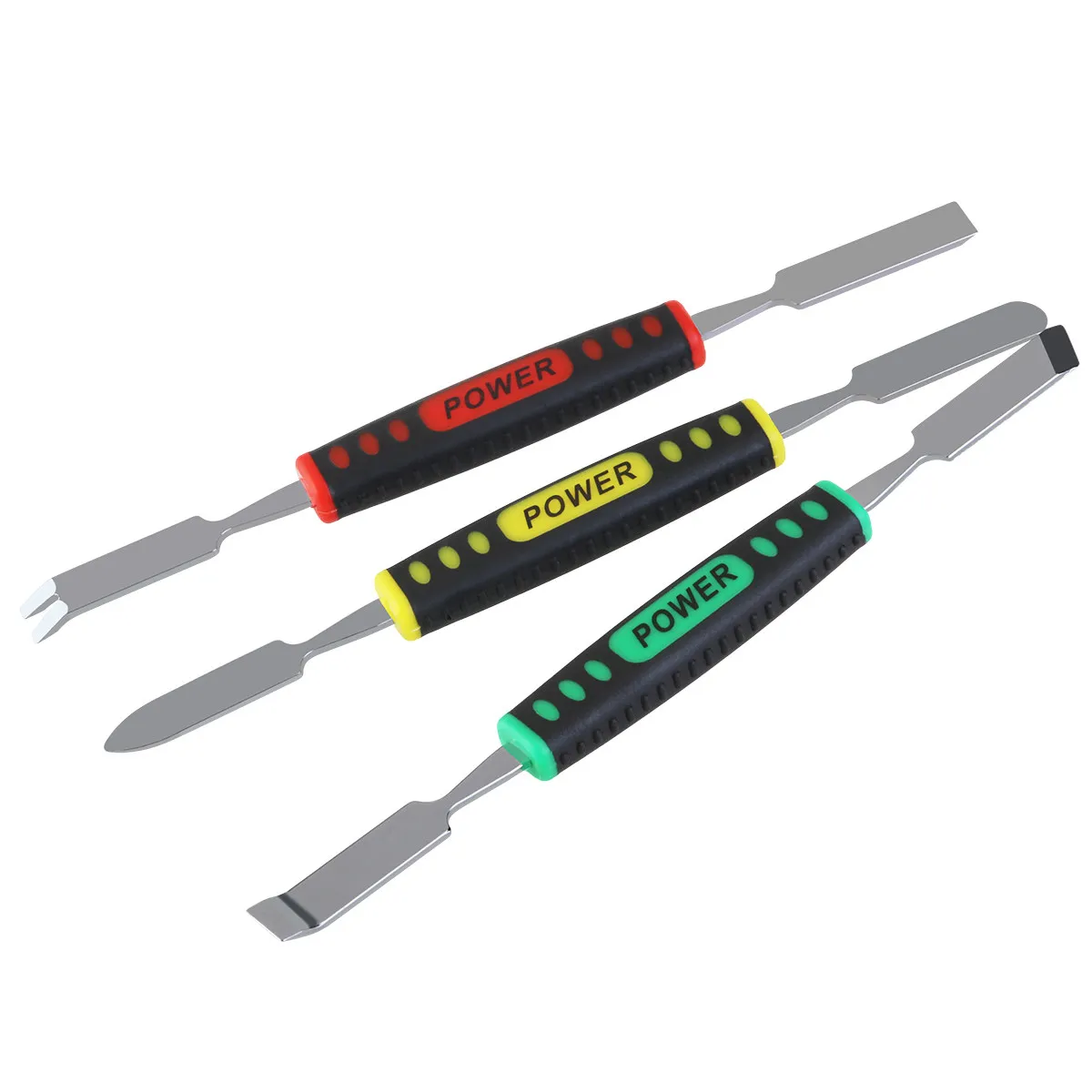 3Pcs Heavy-Duty Pry Tool Kit for Cell Phone Repair Anti-Rust Corrosion Resistant Lightweight Portable with Anti-Skip Handle