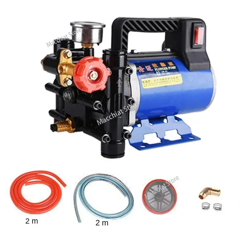 Agricultural Electric High Pressure Pump Spraying Watering Car Wash Irrigation Double Cylinder Piston 12V/24V/48V/60V