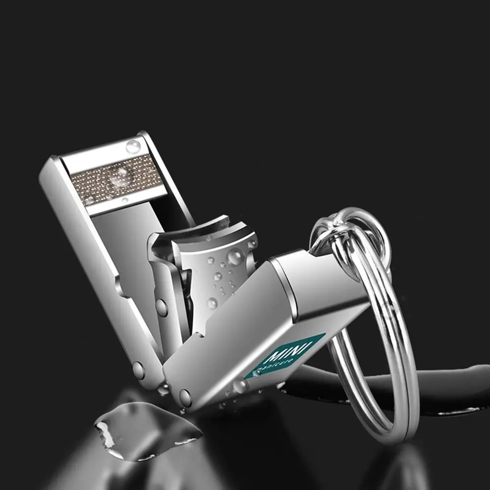 Stainless Steel Mini Nail Clippers with Nail File Function Exquisite Folding Nail Clippers Portable Luggage Shape Manicure Tools