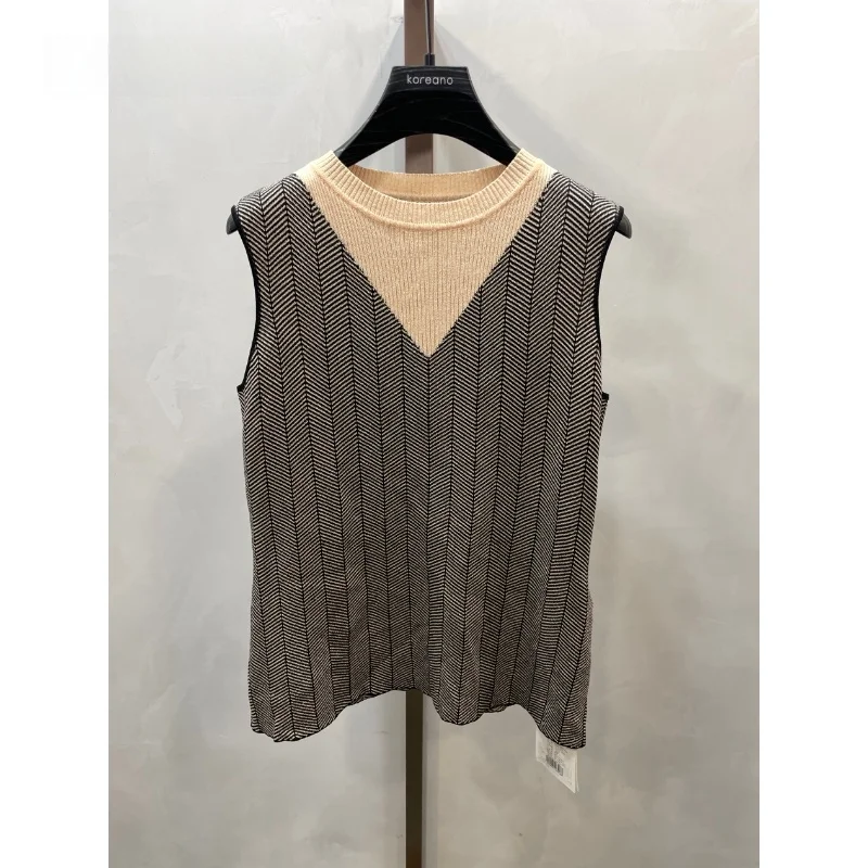 

Жилет Koroba Casual Loose H-ape Svel, свободного кроя, без рукавов, весна-осень, цвета: черный, кэмел, BO8700G, 100% полиэстер