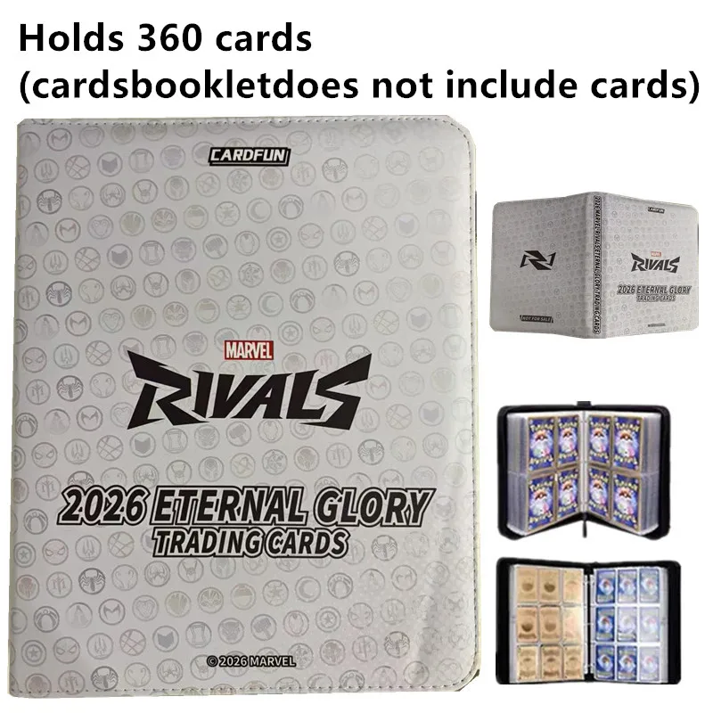 Card.fun Original Genuine 360pcs Card Album Book Anime Marvel Collection Card Zipper Game Cards Binder Holder Kids Gift